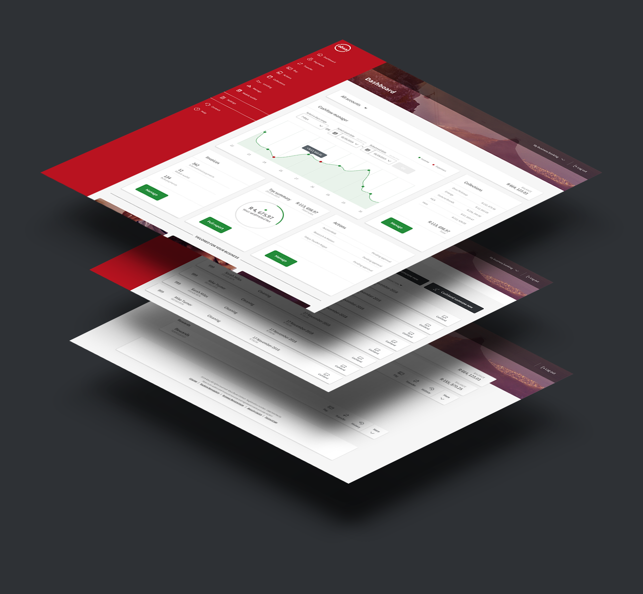 Absa business banking screens