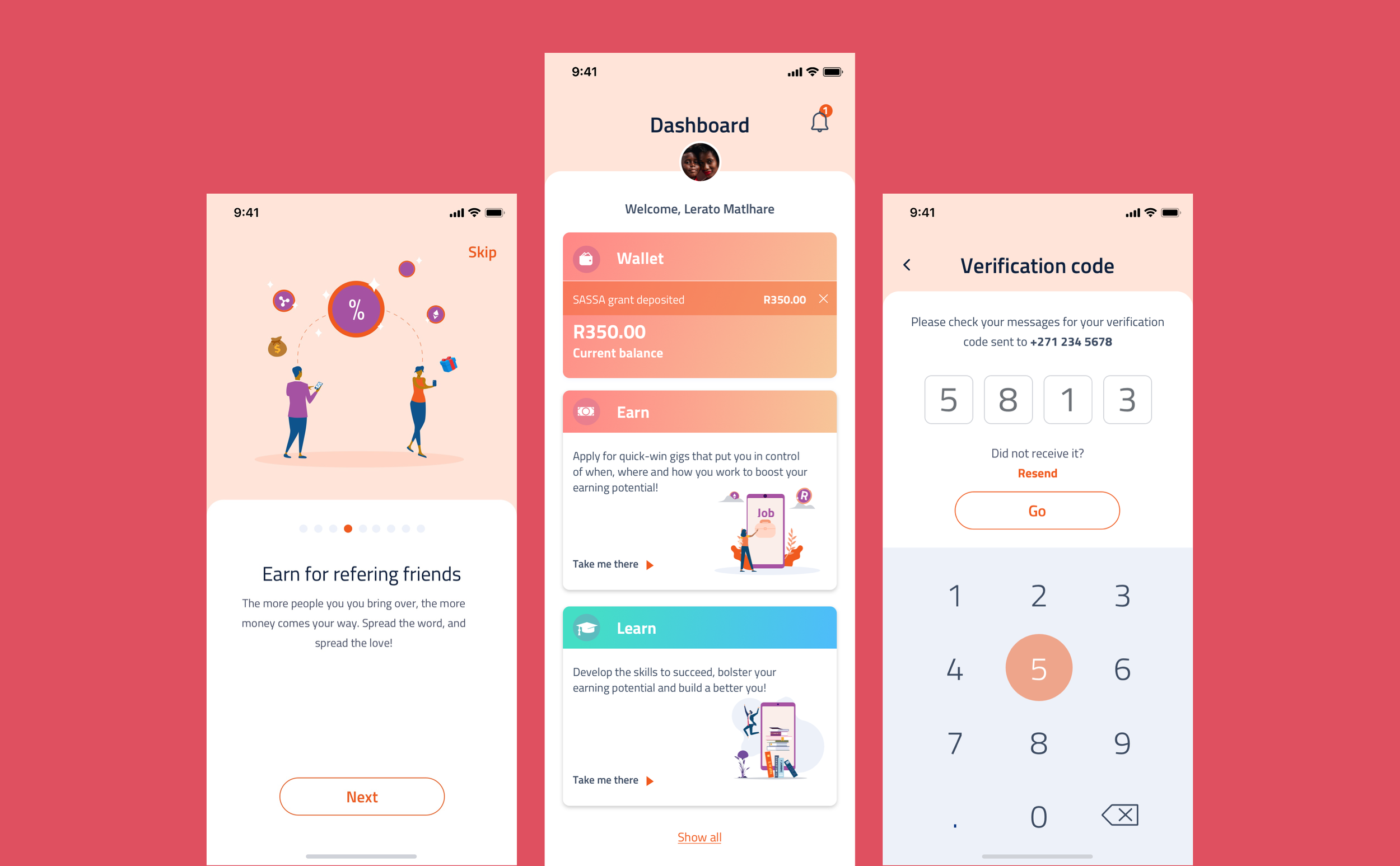 Township Economy app screens
